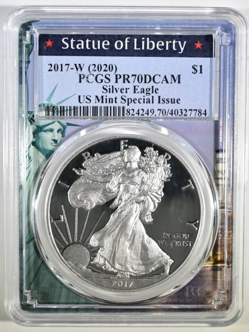 2017-W (2020) SILVER EAGLE PCGS PR-70 DCAM (1 of 4)