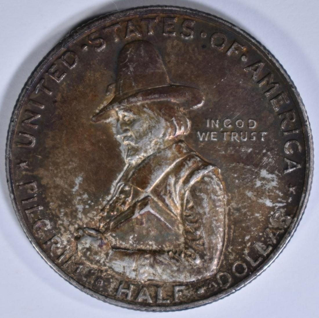 1920 PILGRIM COMMEM HALF DOLLAR  CH/GEM BU (1 of 2)