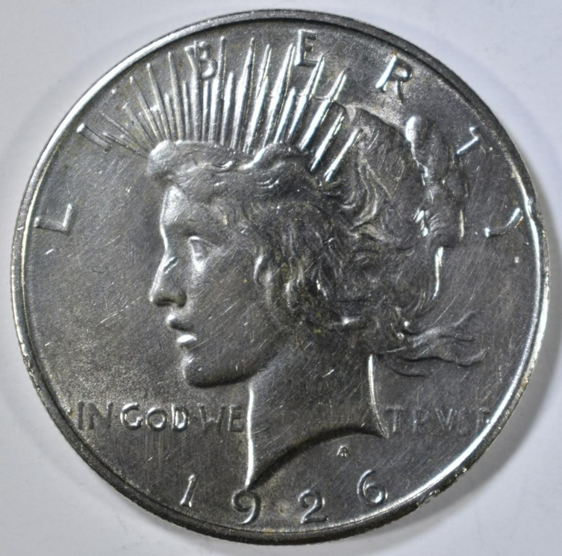 1926-D PEACE DOLLAR BU CLEANED (1 of 2)