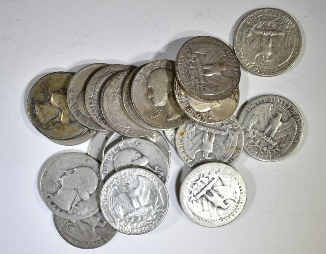 $5 FACE VALUE 90% SILVER QUARTERS (1 of 1)