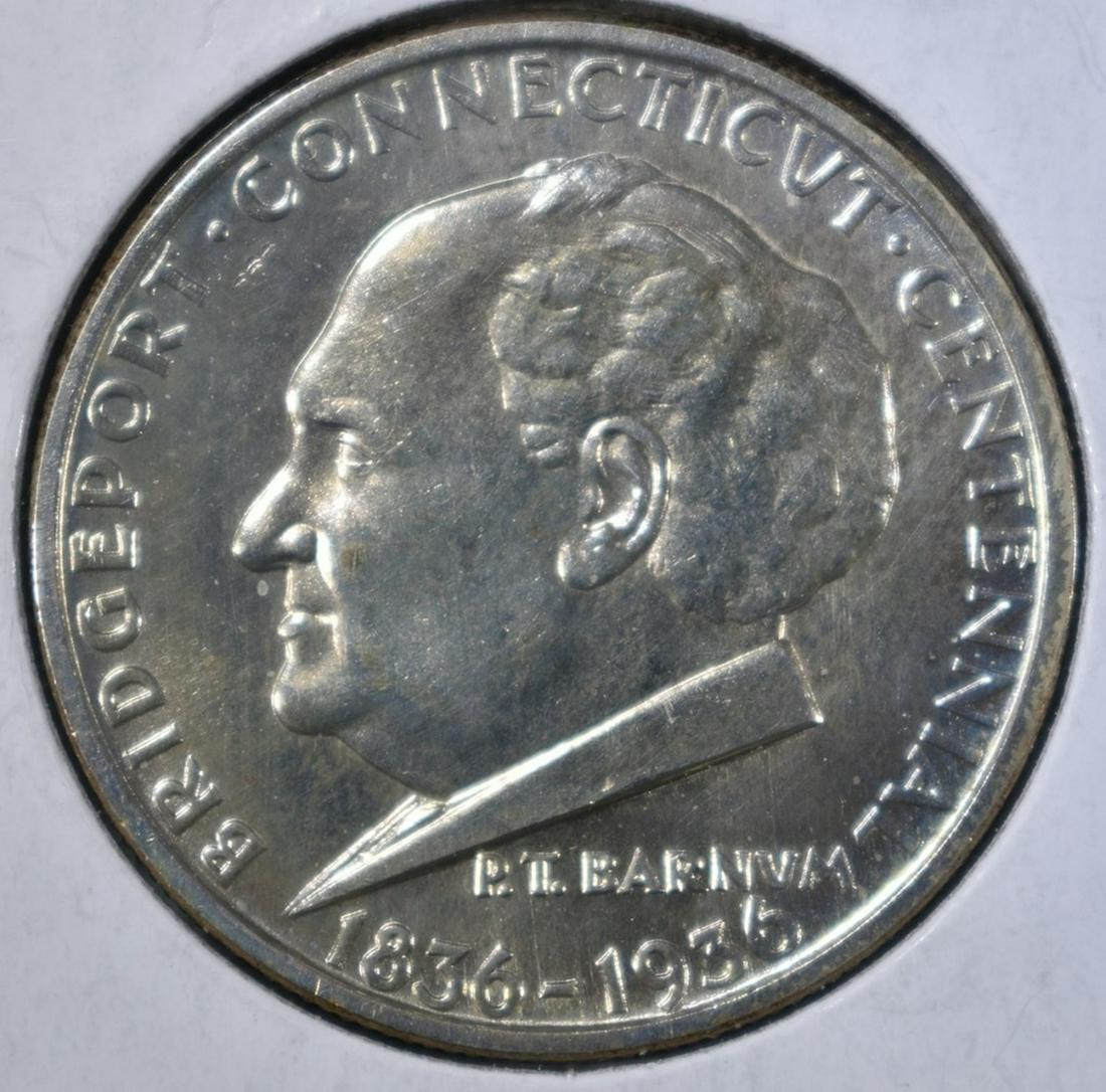 1936 BRIDGEPORT COMMEM HALF DOLLAR  BU (1 of 2)