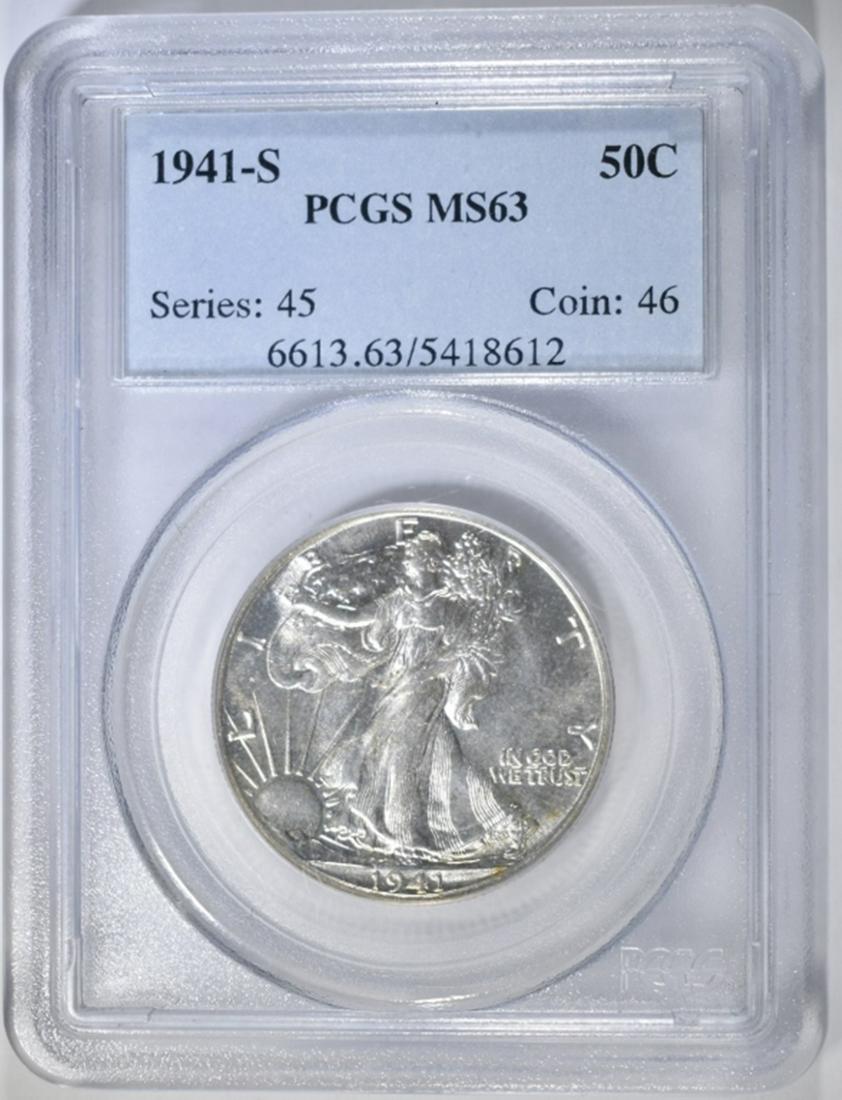 1941-S WALKING LIBERTY HALF DOLLAR PCGS MS-63 (1 of 4)