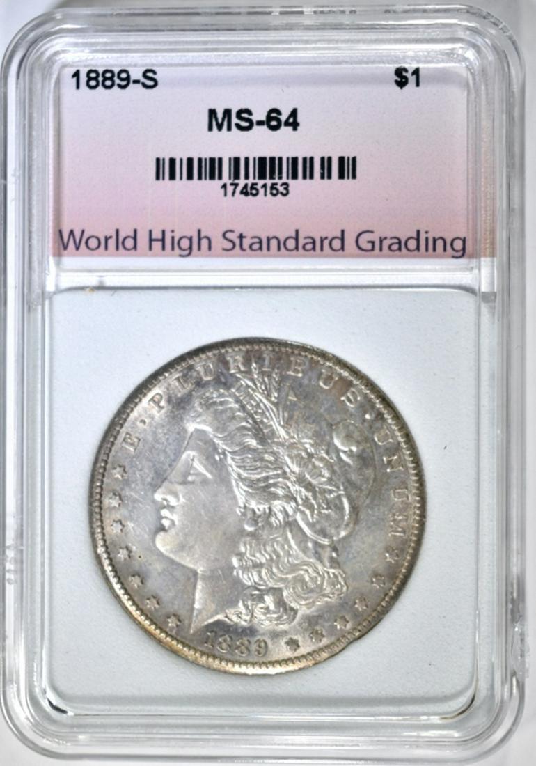 1889-S MORGAN DOLLAR WHSG CH/GEM BU: WEEKLY COIN & CURRENCY AUCTIONS ESTIMATE $400 - $500.