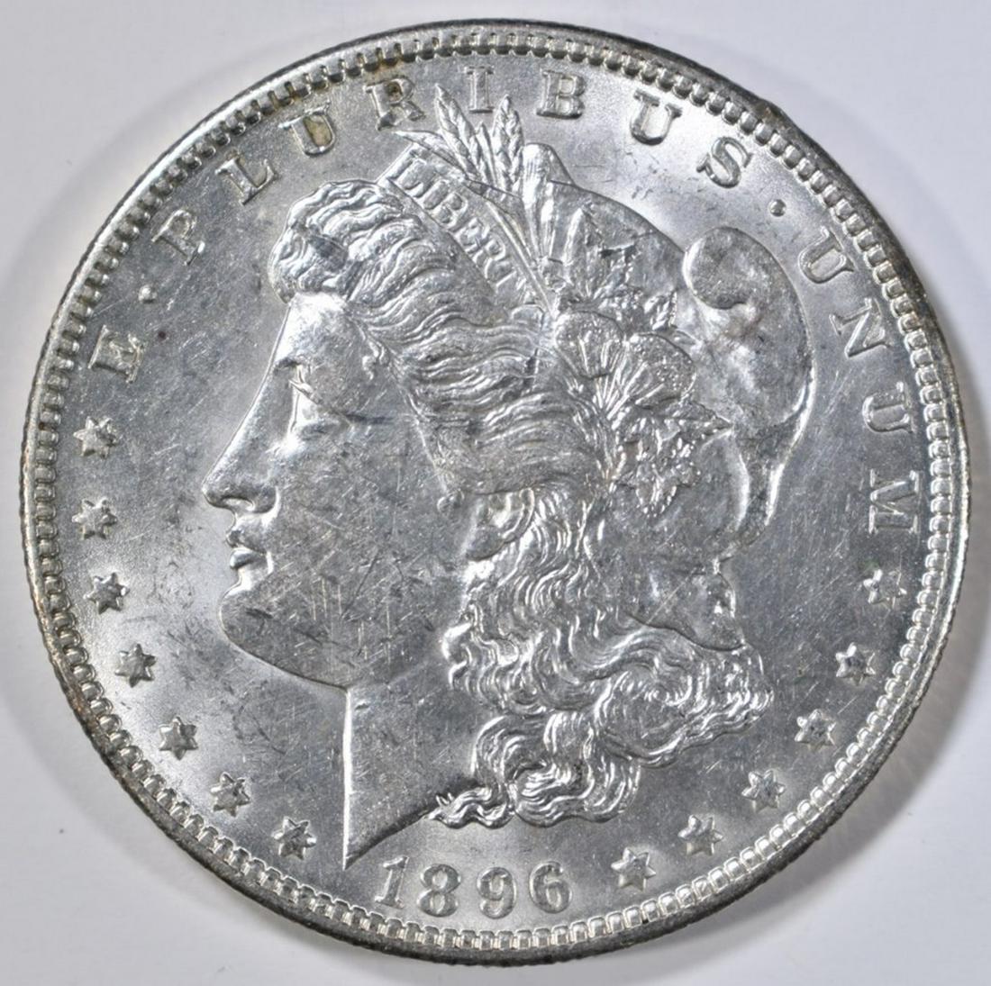 1896-O MORGAN DOLLAR CH BU: WEEKLY COIN & CURRENCY AUCTIONS ESTIMATE $1900 - $2100.