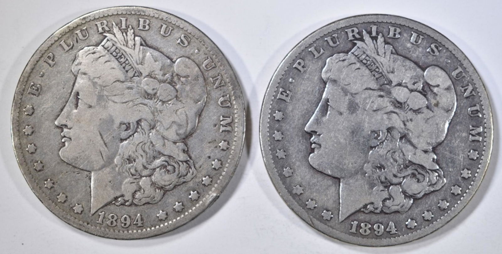 1894-O FINE & 94-S VG MORGAN DOLLARS (1 of 2)