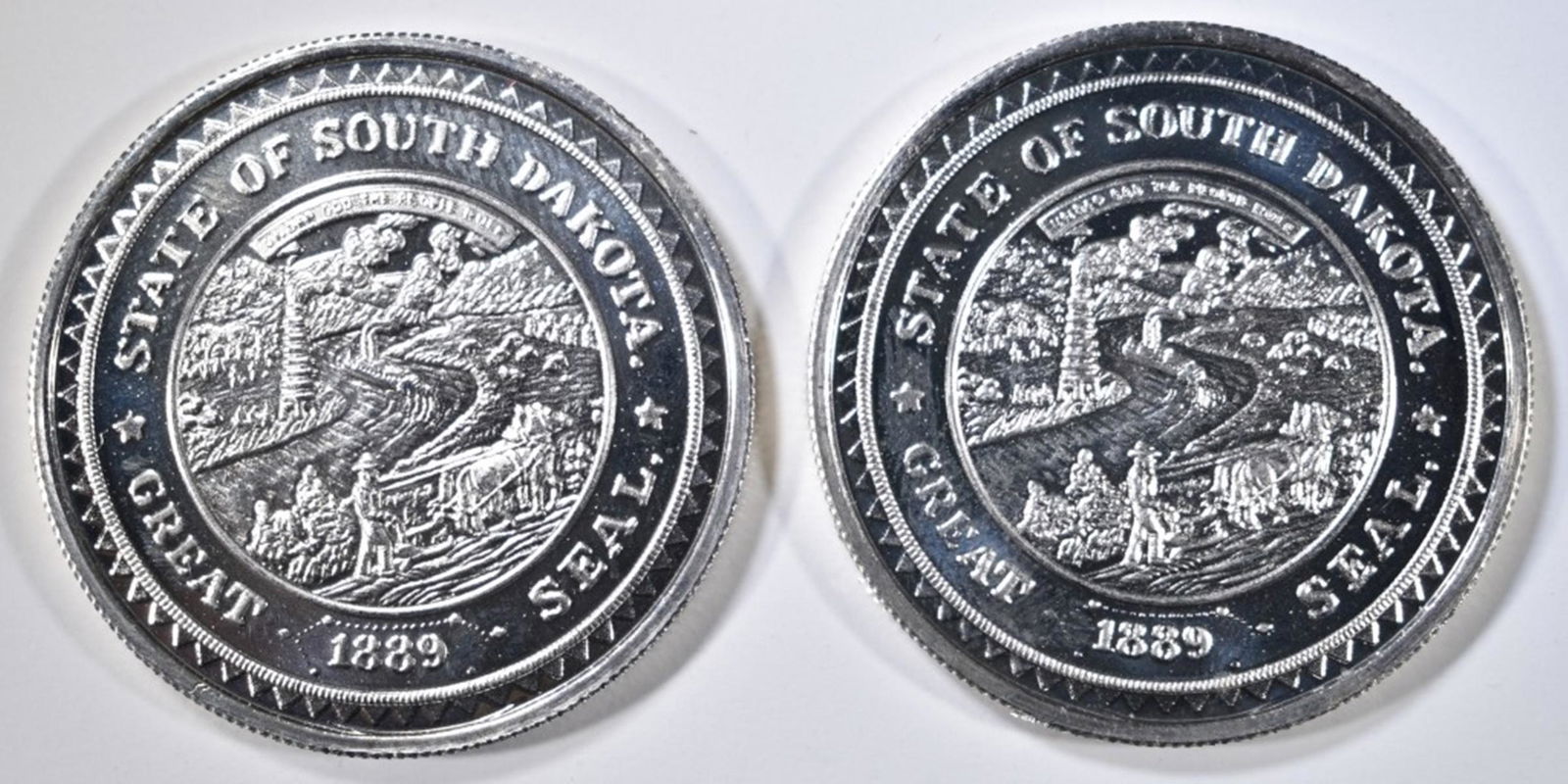 2-ONE OUNCE .999 SILVER ROUNDS (1 of 2)