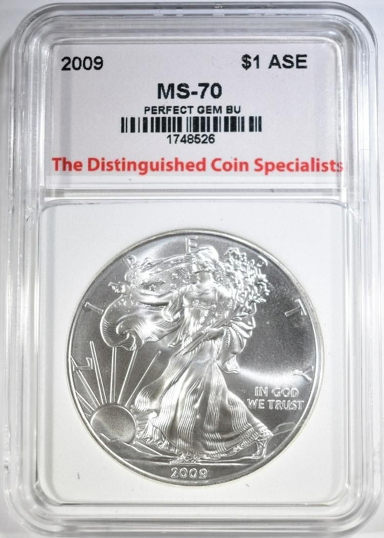 2009 AMERICAN SILVER EAGLE, TDCS PERFECT GEM BU (1 of 4)