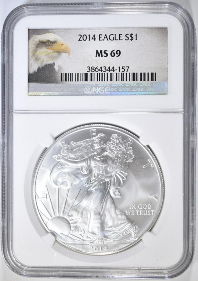 2014 AMERICAN SILVER EAGLE NGC MS-69 (1 of 4)