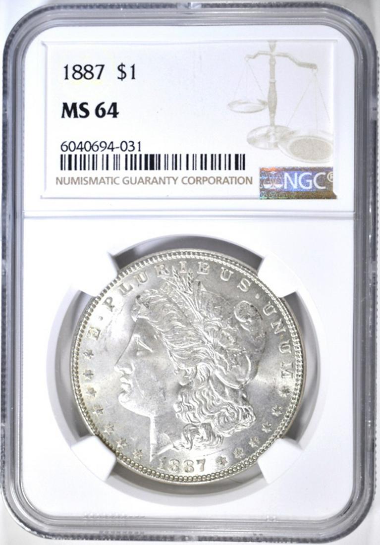 1887 MORGAN DOLLAR NGC MS-64 (1 of 4)