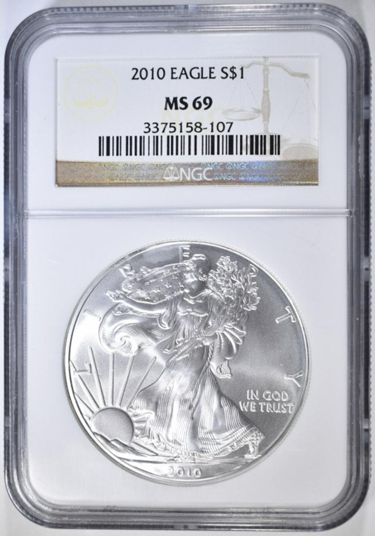 2010 SILVER EAGLE NGC MS-69 (1 of 4)