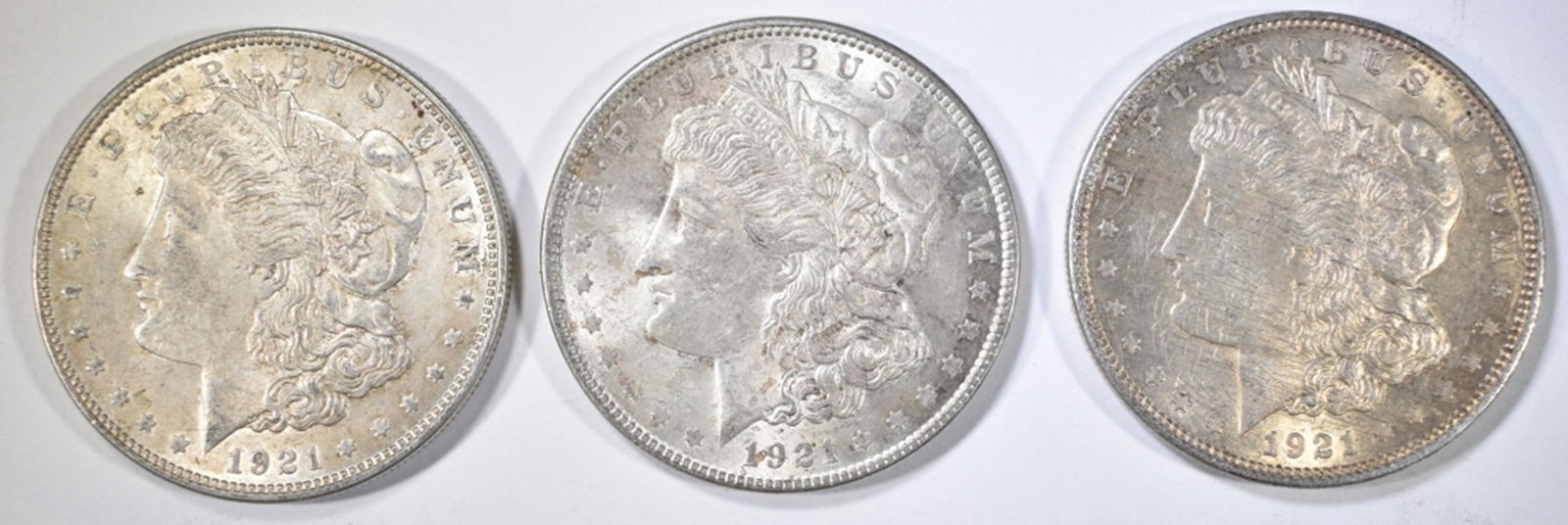 3-NICE CIRC 1921 MORGAN DOLLARS (1 of 2)