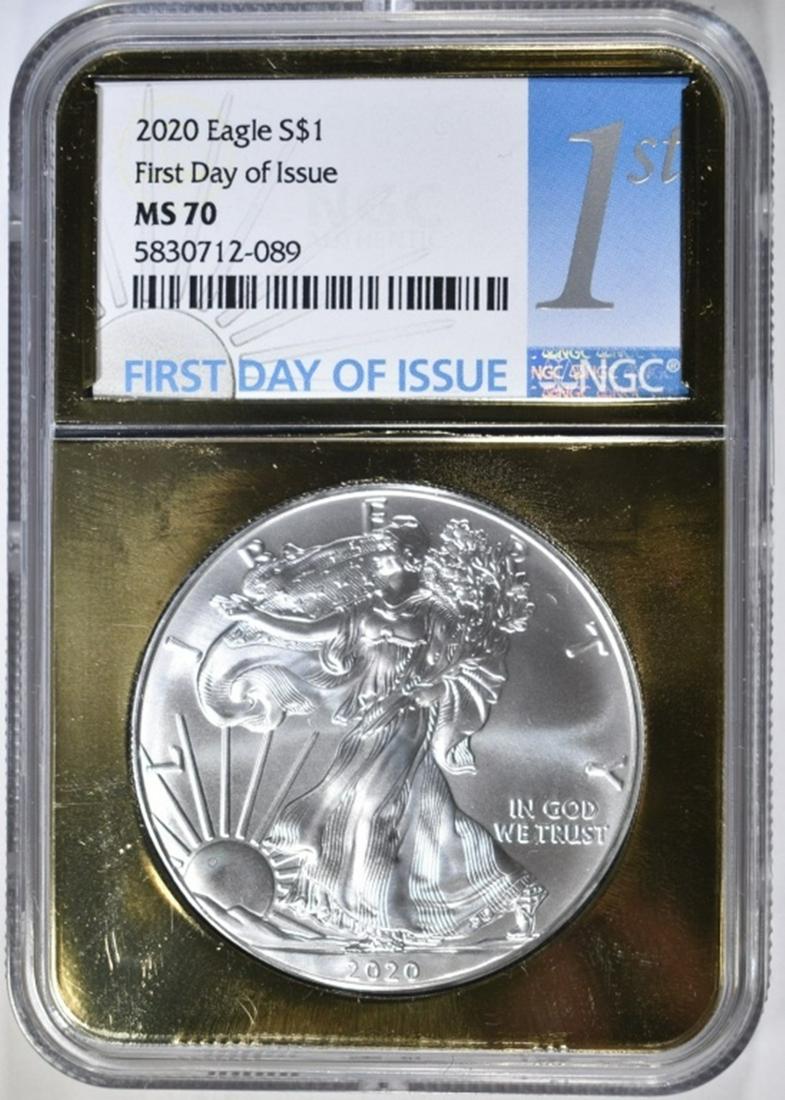 2020 ASE NGC MS-70 1st Day GOLD FOIL EDITION (1 of 4)