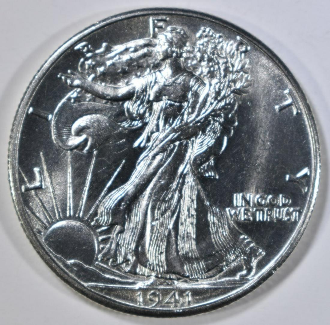 1941-D WALKING LIBERTY HALF DOLLAR  GEM BU (1 of 2)