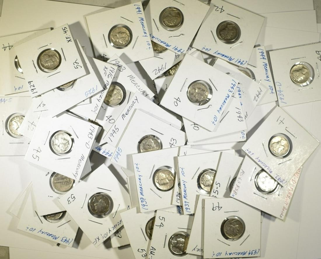 $4.50 MIXED DATE MERCURY DIMES  90% SILVER (1 of 1)