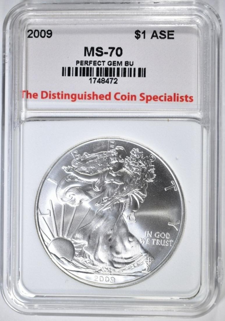 2009 AMERICAN SILVER EAGLE, TDCS PERFECT GEM BU (1 of 4)