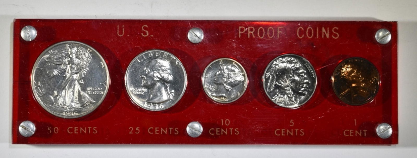 1936 PROOF SET IN CAPITAL PLASTIC HOLDER (1 of 2)