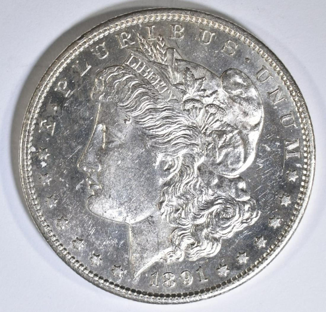 1891-S MORGAN DOLLAR  CH BU PL (1 of 2)