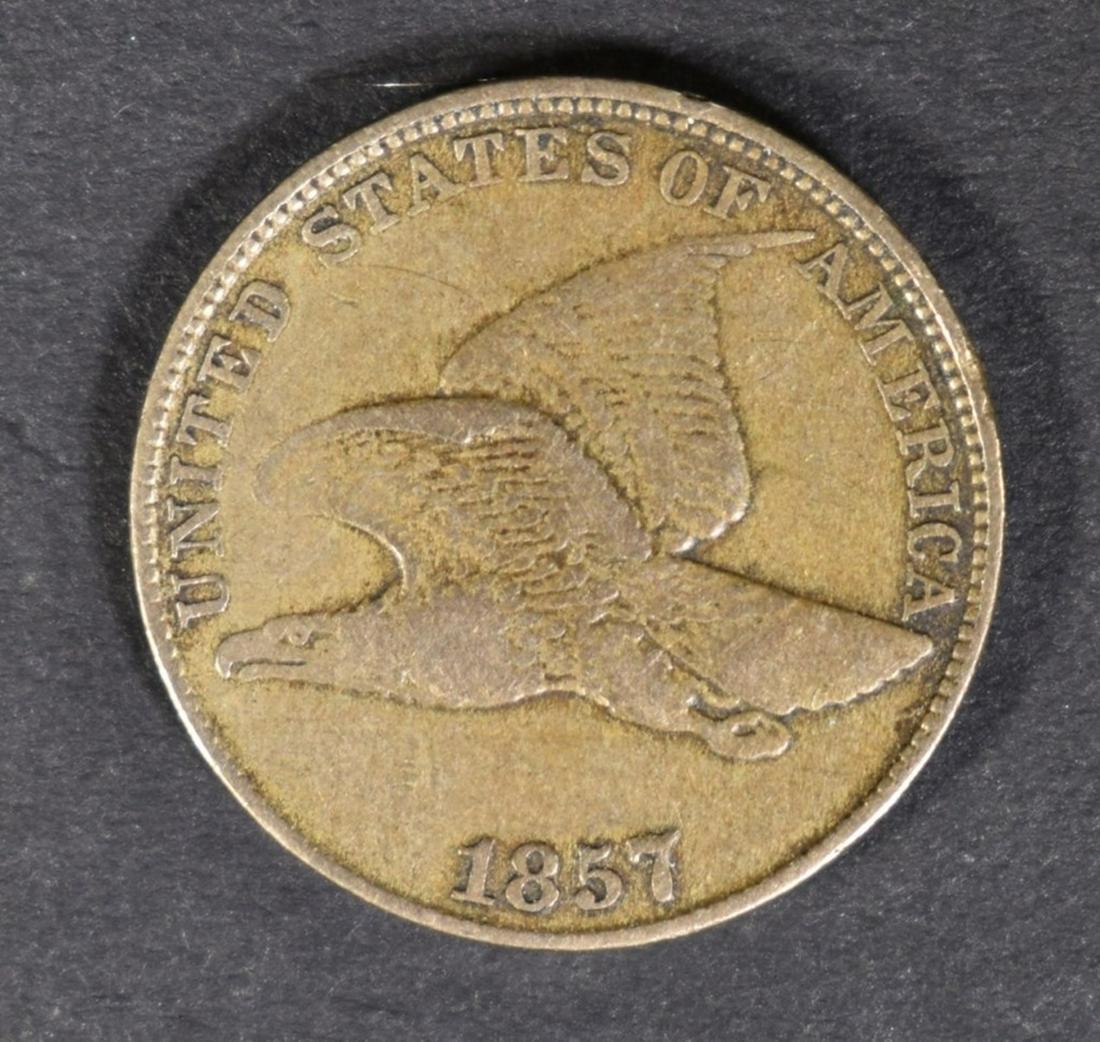 1857 FLYING EAGLE CENT VF/XF (1 of 2)