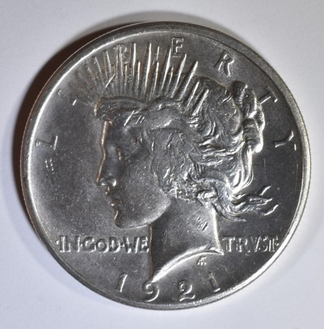 1921 PEACE DOLLAR  CH BU (1 of 2)