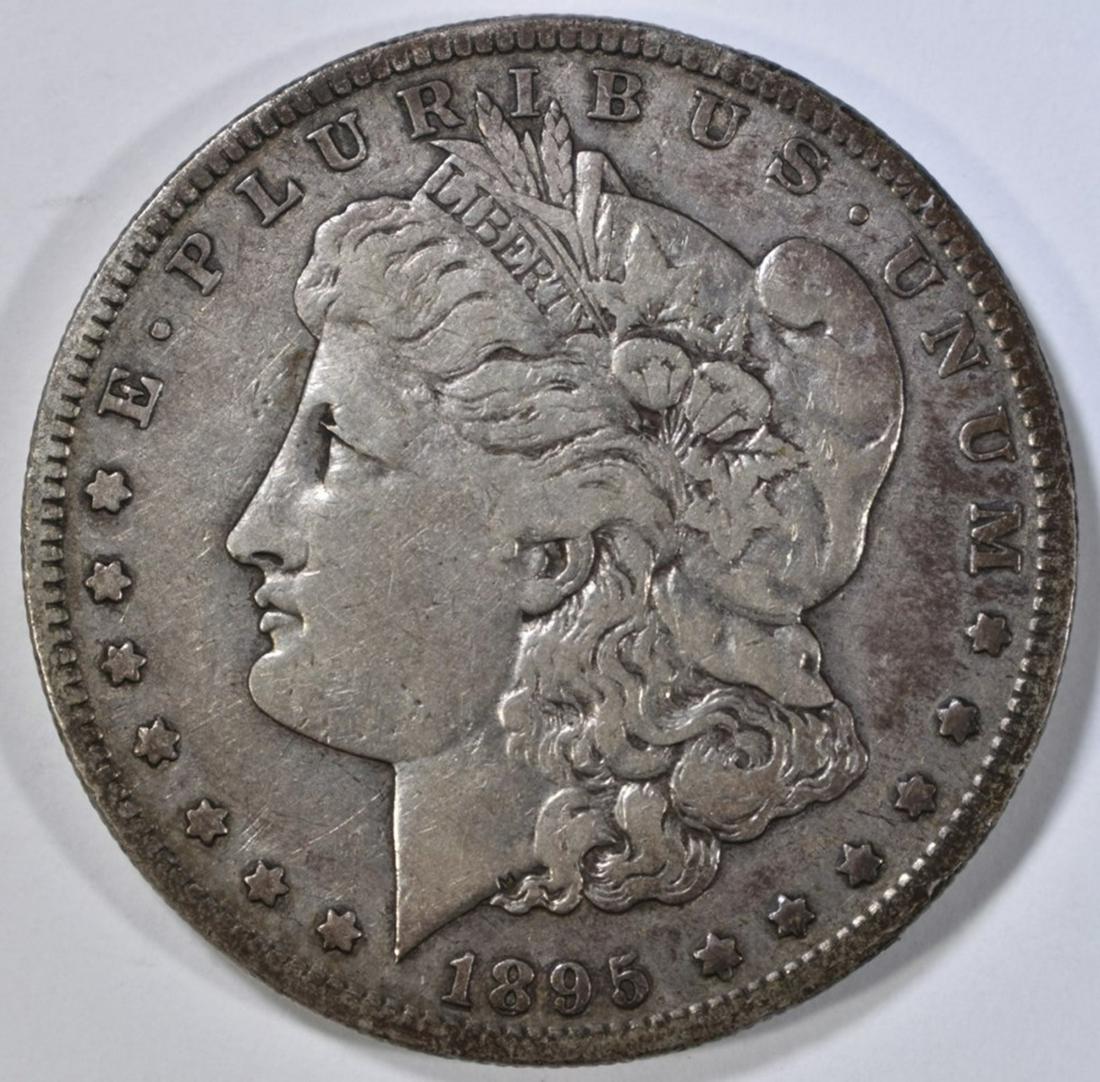 1895-S MORGAN DOLLAR VF: BID WITH SILVER CITY AUCTIONS. ESTIMATE $500 - $600.