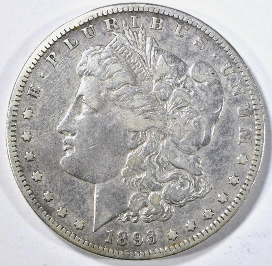 1893-S MORGAN DOLLAR XF KEY DATE COIN (1 of 2)