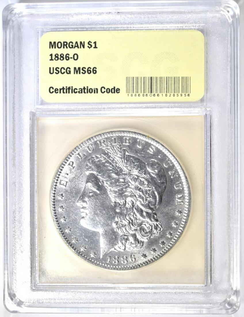 1886-O MORGAN DOLLAR USCG SUPERB GEM BU (1 of 4)