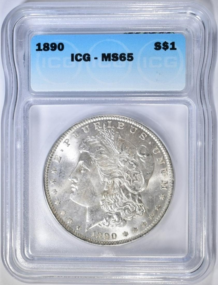 1890 MORGAN DOLLAR ICG MS-65 (1 of 4)