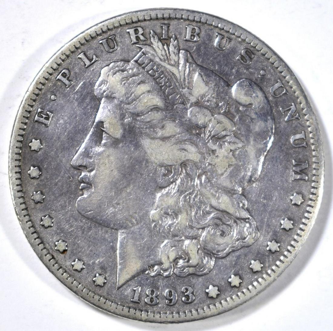 1893-S MORGAN DOLLAR VF KEY DATE TO THE SERIES (1 of 2)