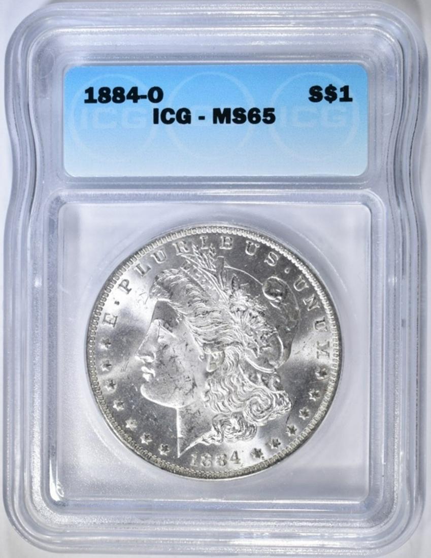 1884-O MORGAN DOLLAR ICG MS-65 (1 of 4)