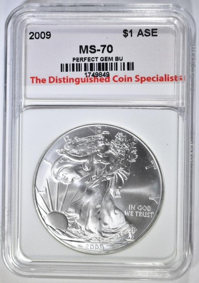 2009 AMERICAN SILVER EAGLE, TDCS PERFECT GEM BU (1 of 4)