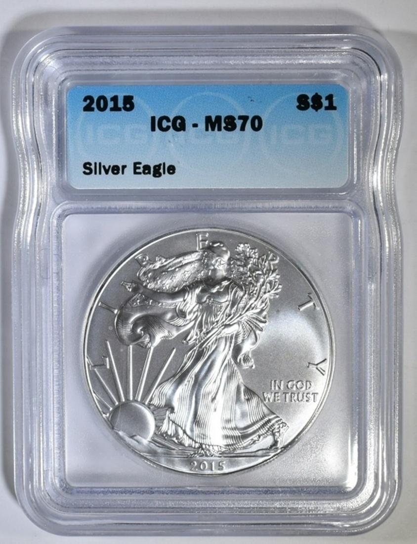 2015 SILVER EAGLE ICG MS-70 (1 of 4)