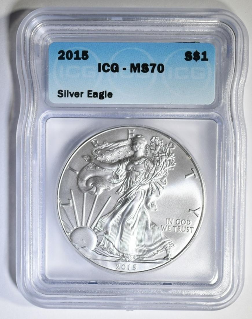 2015 SILVER EAGLE ICG MS-70 (1 of 4)