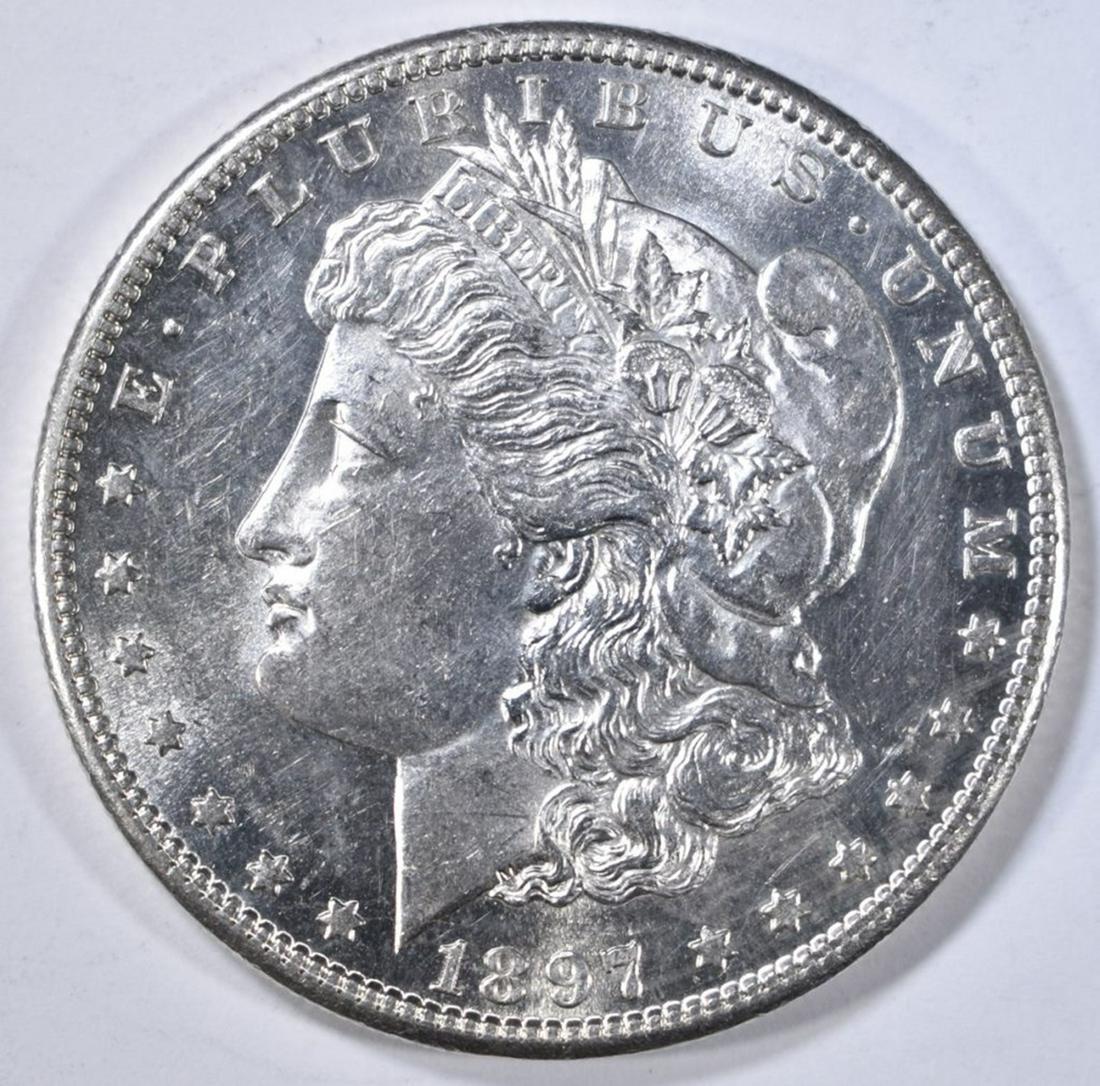 1897-S MORGAN DOLLAR CH BU LOOKS PROOF LIKE (1 of 2)