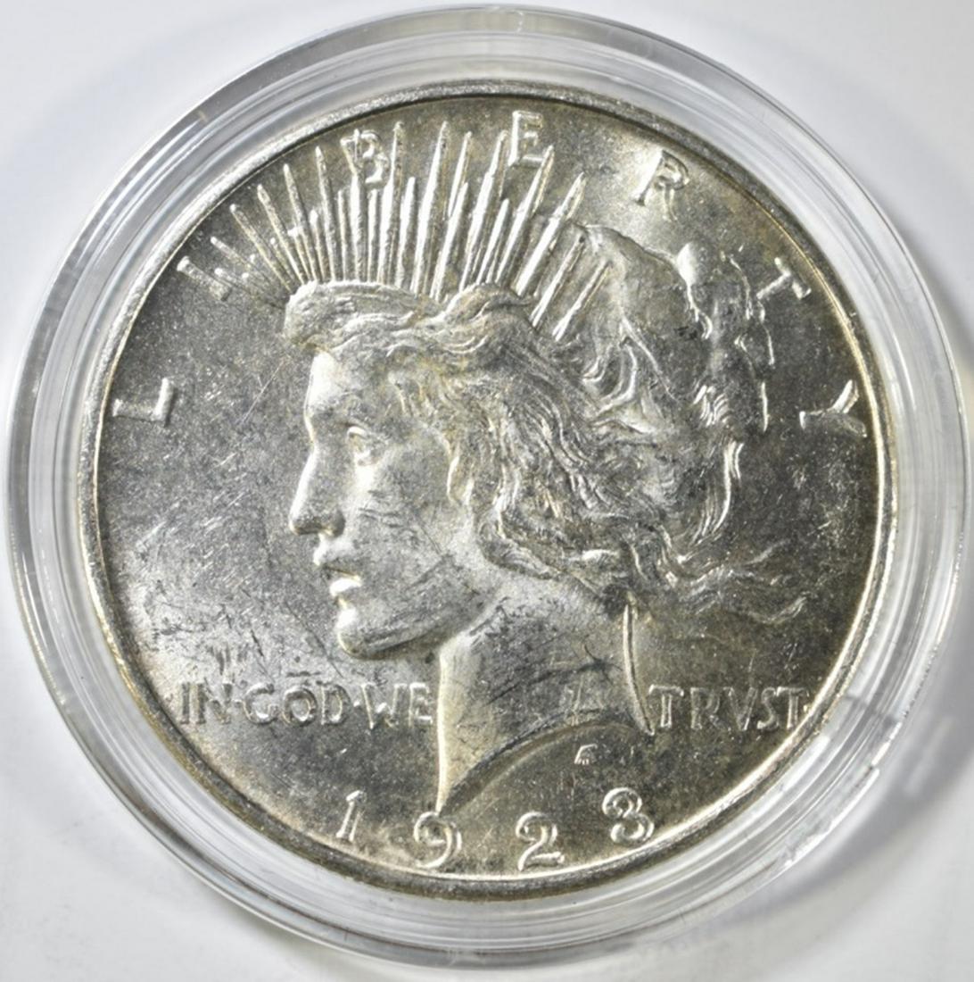 1923-D PEACE DOLLAR CH BU (1 of 2)
