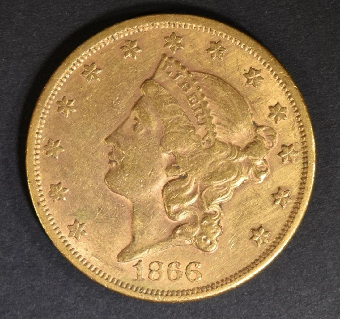 1866 GOLD $20 LIBERTY  CH AU (1 of 2)