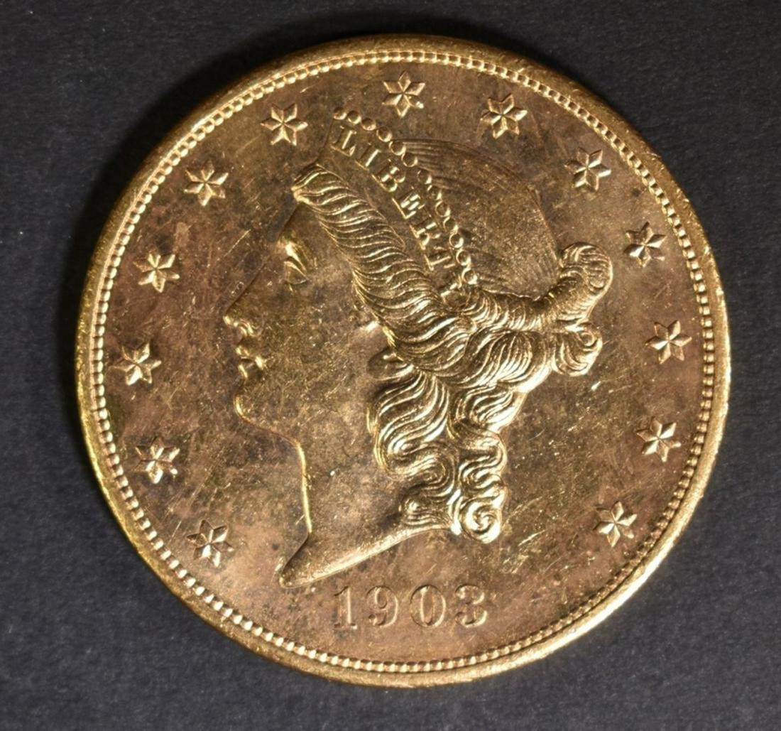 1903 GOLD $20 LIBERTY  CH/GEM BU  PL (1 of 2)