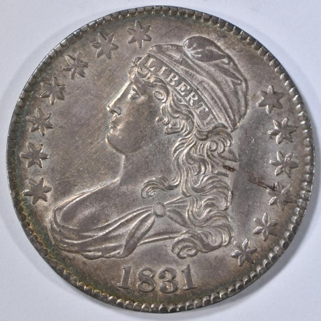 1831 BUST HALF DOLLAR  BU COLOR (1 of 2)