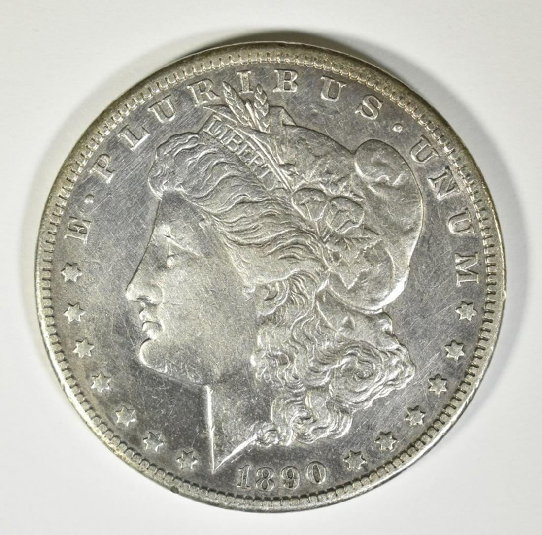 1890-CC MORGAN DOLLAR  AU  OLD CLEANING (1 of 2)