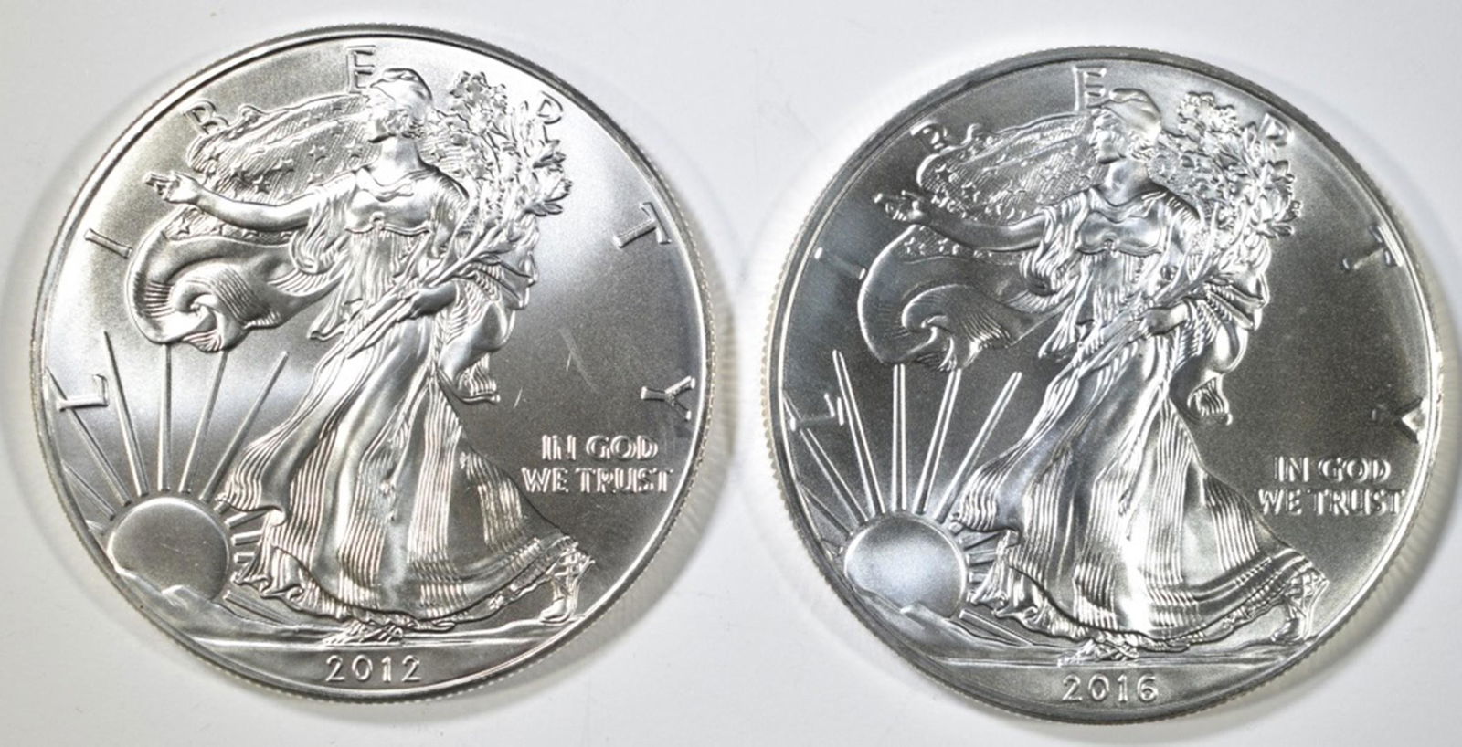 2012 & 2016 AMERICAN SILVER EAGLES (1 of 2)