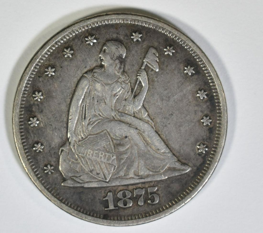 1875 20 CENT PIECE XF/AU (1 of 2)
