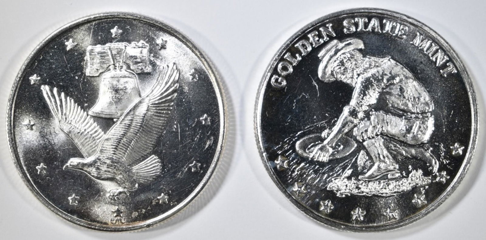 (2) 1 OZ SILVER ROUNDS (1 of 2)