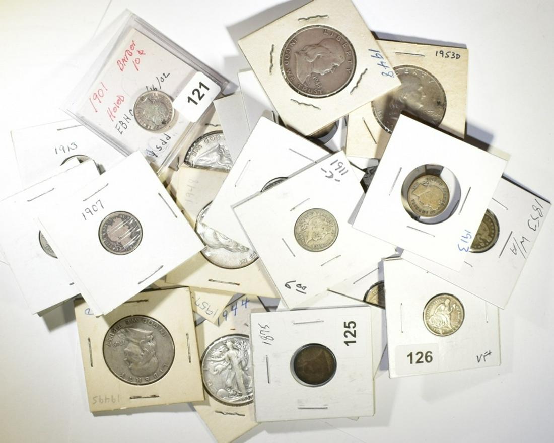 $7.20 FACE VALUE 90% SILVER DIMES AND HALVES (1 of 1)