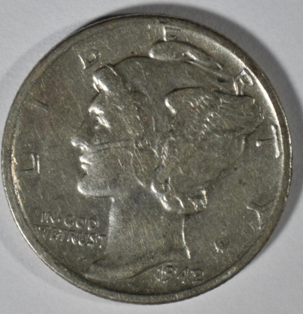 1942/1 MERCURY DIME XF (1 of 2)