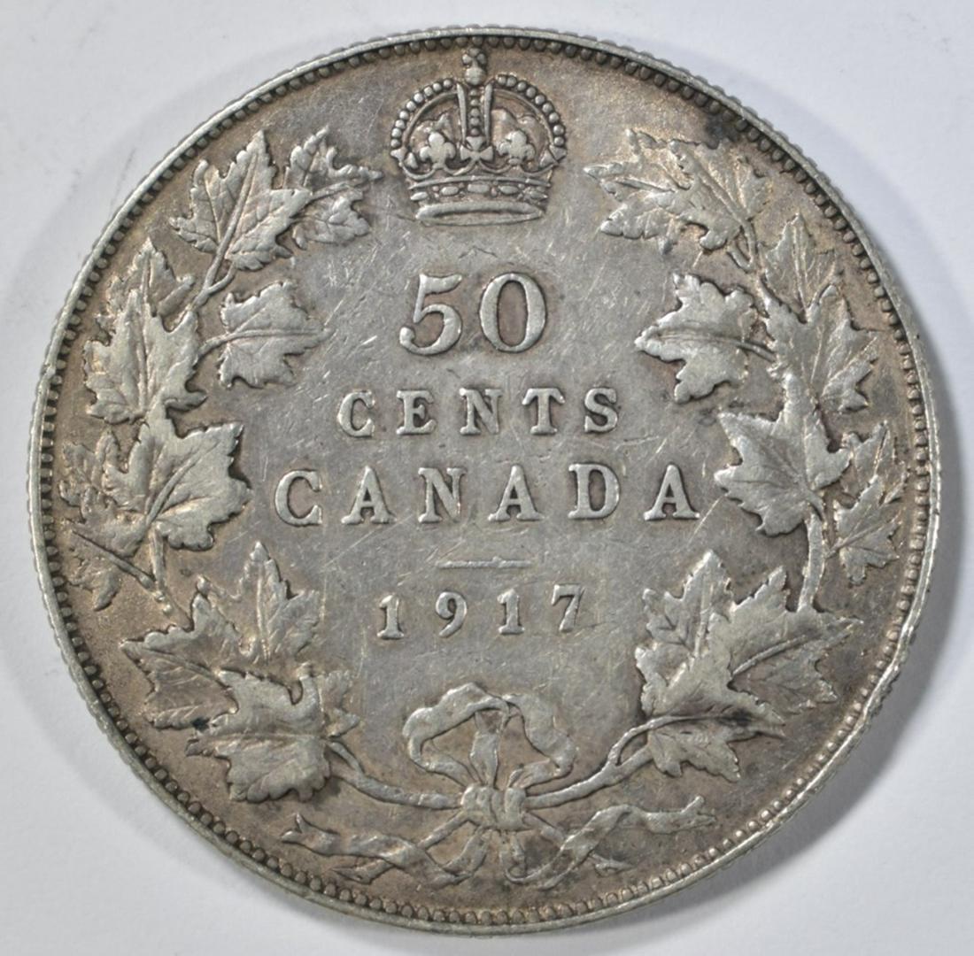 1917 CANADA HALF DOLLAR VF (1 of 2)