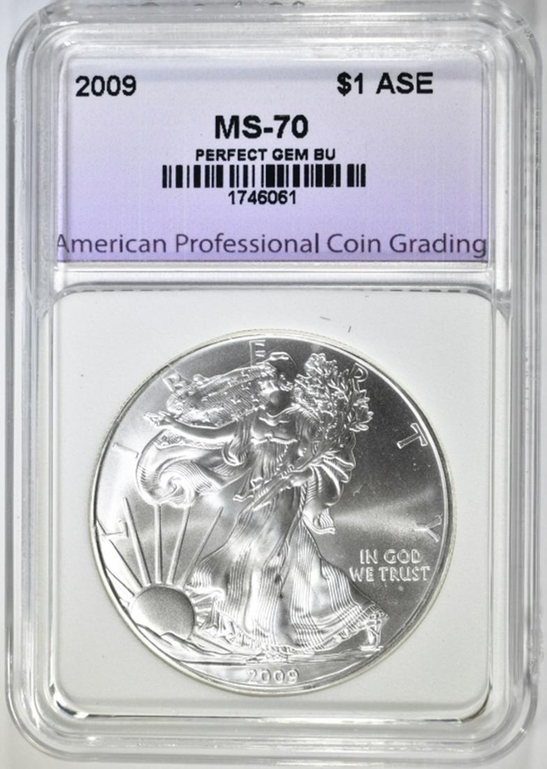 2009 AMERICAN SILVER EAGLE, APCG PERFECT GEM BU (1 of 4)