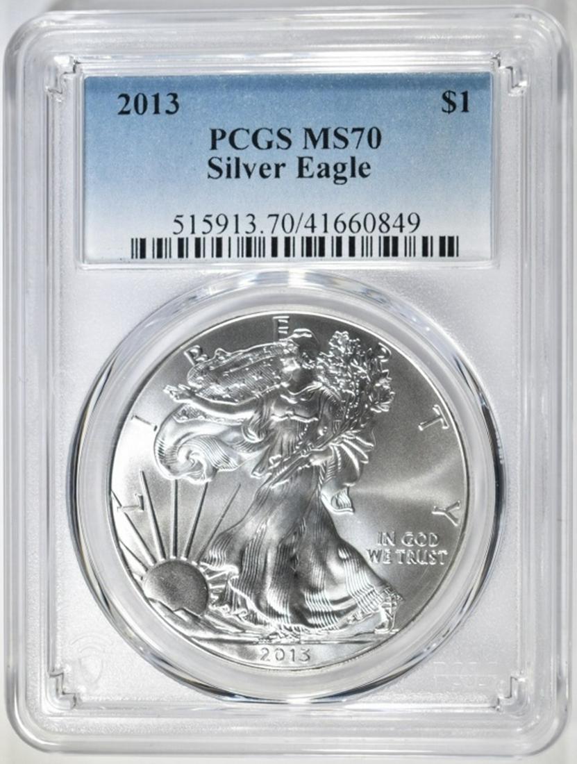 2013 AMERICAN SILVER EAGLE PCGS MS-70 (1 of 4)