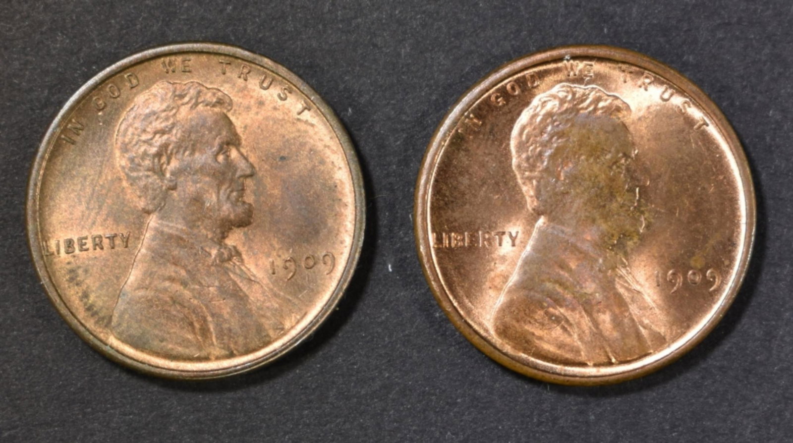 2 1909 VDB LINCOLN CENTS CH BU (1 of 2)