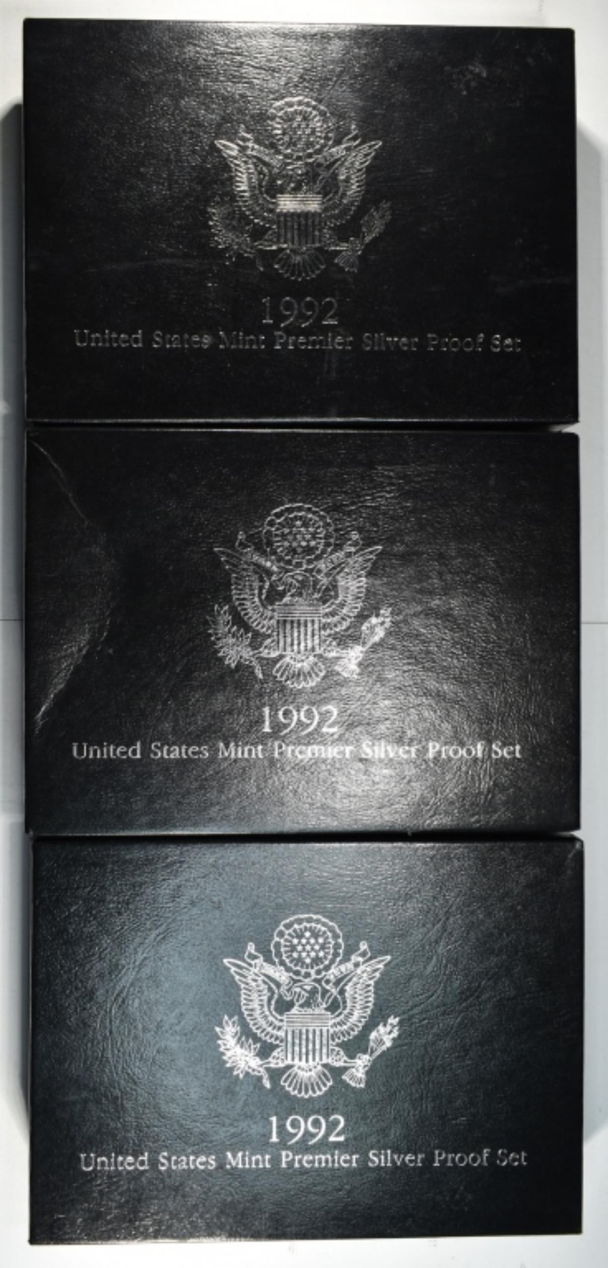 3-1992 U.S. PREMIER SILVER PROOF SETS (1 of 2)