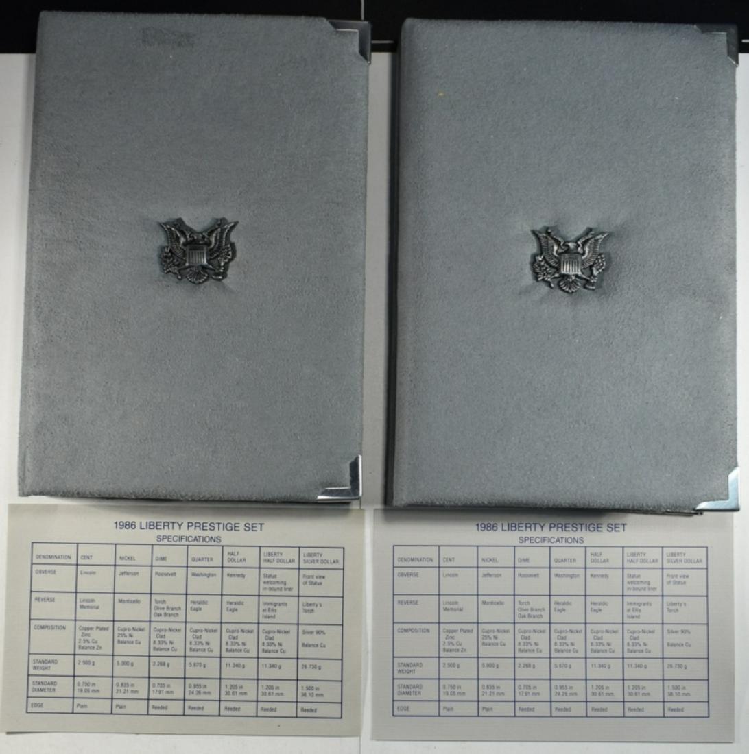 2-1986 U.S. MINT PRESTIGE PROOF SETS (1 of 3)