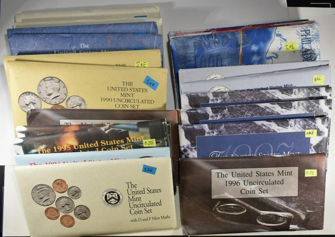 U.S. MINT UNC SET FROM THE 1990'S (1 of 1)